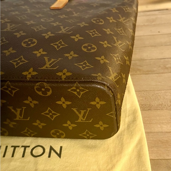 Louis Vuitton LV Vintage Brown Monogram Cabas Mezzo Tote Bag - Picture 7 of 15